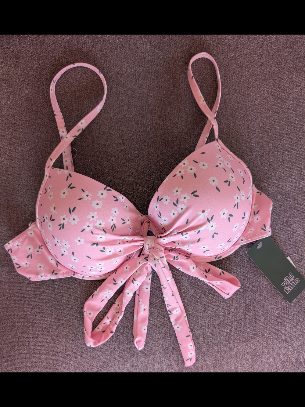 wild fable Pink Floral Bikini Top